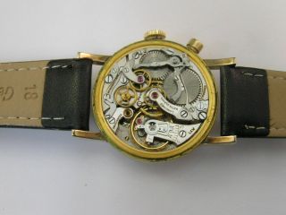 Vintage Longines Fly Back Chronograph Watch Single Pusher Cal 12.  68Z 1947 7