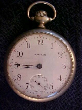 Antique Waltham Pocket Watch 17 Jewels Adjusted 11,  050,  566 Model 83 Star