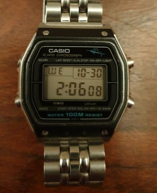 Vintage Casio Marlin W - 450 Digital Watch