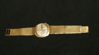 VINTAGE BULOVA ACCUTRON 14K SOLID GOLD BODY & BAND / 80,  gramms / PERFECT 4