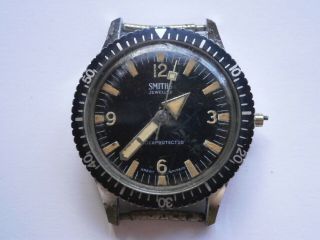 Vintage Gents Divers Style Wristwatch Smiths Mechanical Watch Spares
