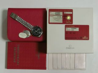 Omega Speedmaster Automatic Ref: 3510.  50 Box,  tag,  book & Papers Very Good 12