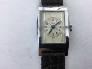 A Record Vintage Art Deco Old Stock Centre Seconds Gents Wrist Watch
