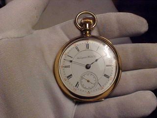 18 Size,  15 Jewels,  Hampden Pocket Watch,  Grade 62,  Model 3