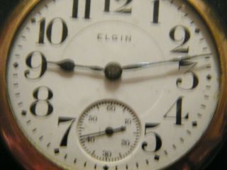 1917 ELGIN 336 18s 17j gold plated Pocket Watch Philadelphia 20 yr 4