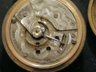 1917 ELGIN 336 18s 17j gold plated Pocket Watch Philadelphia 20 yr 6