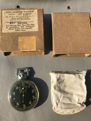 Ww2 Air Force Elgin Stopwatch Type A - 8 Ground Speed Navigation Watch May 1945