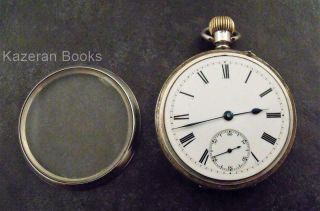 Antique Victorian Solid Silver Lancashire Watch Fob Pocket Watch 8