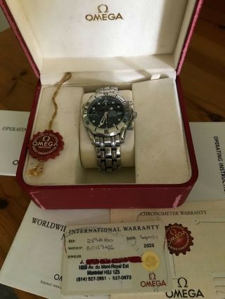 Omega Seamaster Chronograph 2598.  80.  00 Wrist Watch For Men
