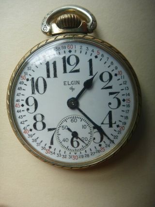 Elgin Pocket Watch 575 10k Gold Filled