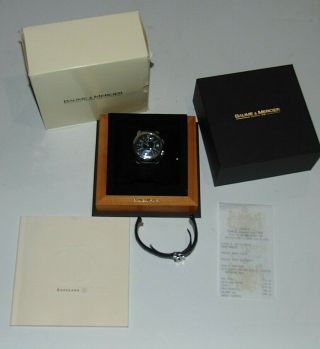 Baume & Mercier Capeland Gmt Moa08084 Alarm 39mm Automatic Watch.  Ltd Edition.