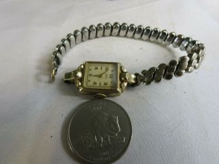 Vintage Elgin Deluxe 10K Gold Filled Ladies Winding Watch Repair RP10 4