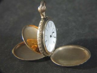Vintage Us Watch Co Waltham 14k Gold Filled Hunter Case Pocket Watch - Tbr