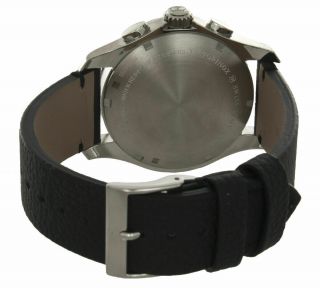Victorinox Black Leather Chrono Watch 241657.  1 with invicta 3 slot blue case 5