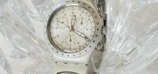 Swatch Irony V8 4jewel Chronograph Vintage Aluminium Silver Dial Mens Watch (24)