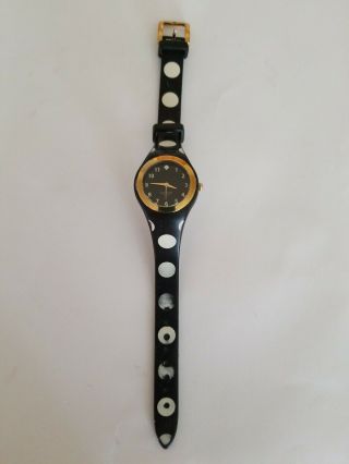 KATE SPADE Watch Ladies Rumsey Black and White Polka Dot Live Colorfully 3