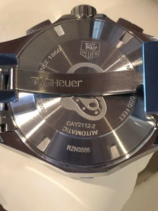 TAG HEUER Aquaracer Automatic Chronograph Men ' s Watch Item No.  CAY2112.  BA0927 12