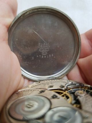Vintage Elgin Pocket Watch Gold Filled 14k 17 Jewels 5