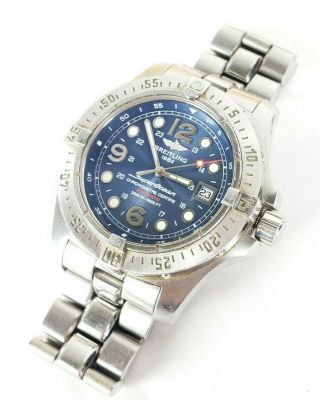 Breitling A17390 Superocean Steelfish Automatic Chronometer Blue Dial 44mm,  Box