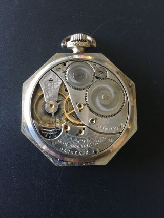 1923 Elgin 12s,  17j,  Open Face 14k Gold Fill Antique Pocket Watch Runs 3