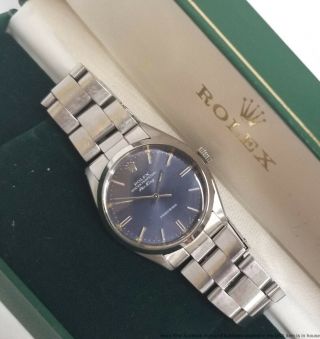 Vintage 1980s Rolex Air - King Precision 5500 Mens Steel Watch w Box 2