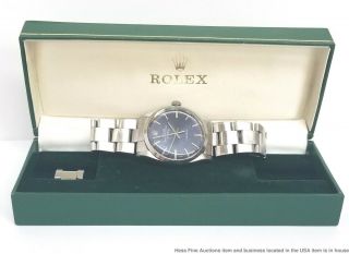 Vintage 1980s Rolex Air - King Precision 5500 Mens Steel Watch w Box 4