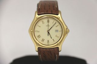 Ebel 1911 Watch 18k Yellow Gold.