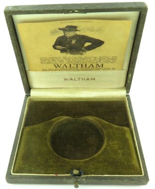 A Good Vintage Waltham Pocket Watch Display Case.
