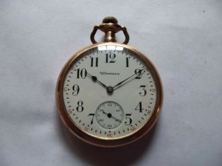 Antique Hampden 16 Size Open Face Pocket Watch
