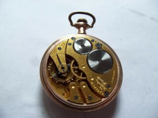 Antique Hampden 16 Size Open Face Pocket Watch 6