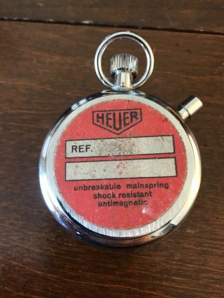 Vintage Swiss Made HEUER TRACKMATE Ref 592 Stopwatch 2