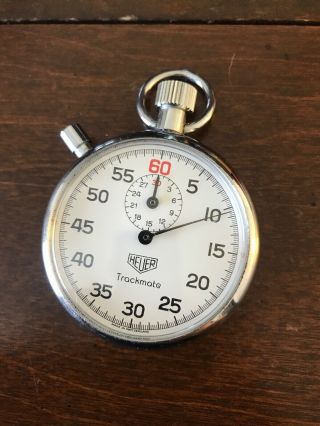Vintage Swiss Made HEUER TRACKMATE Ref 592 Stopwatch 4