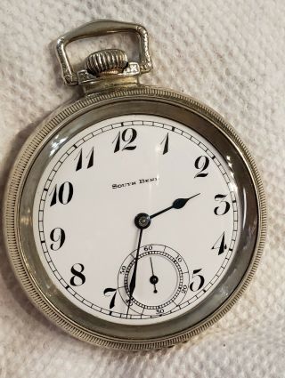 Huge Vintage 16s South Bend Pocket Watch