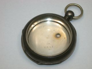 American 18 Size Key Wind Coin Silver Pocket Watch Case.  173h