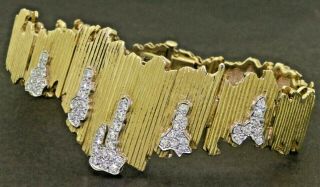 Baume & Mercier Vintage Heavy 14k Gold 1.  50ctw Vs Diamond Flip - Top Ladies Watch