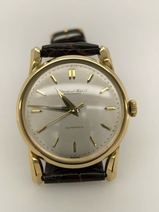 18k Iwc International Watch Company Gents Wristwatch