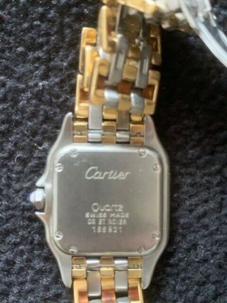 Cartier Panthere Two Toned 18k Gold and Stainless Steel Quartz watch 2