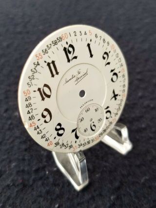 Great Looking Size 16,  Illinois Santa Fe Special Pocket Watch Dial