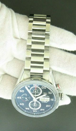 Gents Stainless Steel Tag Heuer Carrera Chronograph Watch Model CV2A1R w/Box 10