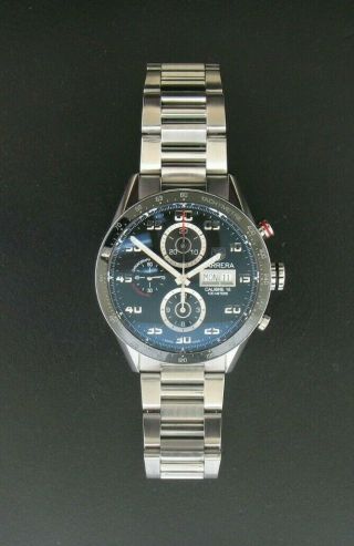 Gents Stainless Steel Tag Heuer Carrera Chronograph Watch Model CV2A1R w/Box 4