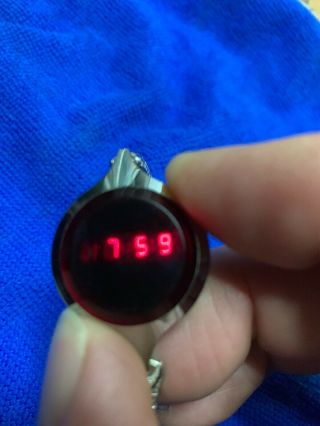 Vintage Red Led Watch Texas Instuments -