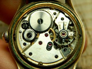 Vintage Swiss Made Sandoz 17 Jewel Men ' s Wrist Watch Water Resistant 5
