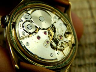 Vintage Swiss Made Sandoz 17 Jewel Men ' s Wrist Watch Water Resistant 7