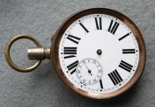 Goliath Pocket Watch For Repair Project,  Runs But Stops,  65 Mm Case,  Fully Wound