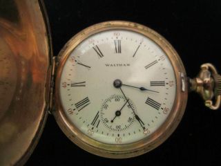 Antique Waltham Size 6? 15 Jewel Hunting Case Pocket Watch