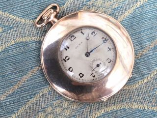 An Antique Cyma Gold Plated Dress Pocket Watch,  C.  1910