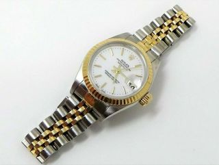 Rolex Datejust 79173 18k Yellow Gold Steel Automatic Watch