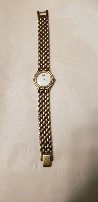 Movado Gold Plated & Stainless Steel Women 