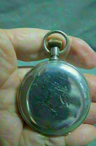 Antique American Waltham Coin Silver Hunter Case Pocket Watch