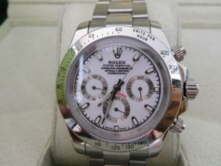 Rolex 16520 Daytona Cosmograph Zenith Movement Stainless Steel White Box&papers